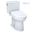 Drake WASHLET+ Two-Piece Elongated 1.6 GPF TORNADO FLUSH Toilet and S7A Contemporary Bidet Seat with Auto Flush, Cotton White - MW7764736CSGA#01