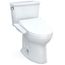 Drake Transitional WASHLET+ Two-Piece Elongated 1.28 GPF Universal Height TORNADO FLUSH Toilet with C2 Bidet Seat, Cotton White - MW7863074CEFG#01