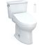 Drake Transitional WASHLET+ Two-Piece Elongated 1.28 GPF Universal Height TORNADO FLUSH Toilet with C5 Bidet Seat, Cotton White - MW7863084CEFG.10#01