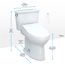 Drake Transitional WASHLET+ Two-Piece Elongated 1.28 GPF TORNADO FLUSH Toilet with C5 Bidet Seat, Cotton White - MW7863084CEG#01
