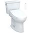 Drake Transitional WASHLET+ Two-Piece Elongated 1.28 GPF TORNADO FLUSH Toilet with C5 Bidet Seat, Cotton White - MW7863084CEG#01