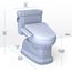 WASHLET+ Eco Guinevere Elongated 1.28 GPF Universal Height Toilet with C2 Bidet Seat, Cotton White - MW9743074CEFG#01