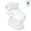 WASHLET+ Eco Guinevere Elongated 1.28 GPF Universal Height Toilet with C2 Bidet Seat, Cotton White - MW9743074CEFG#01