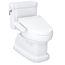WASHLET+ Eco Guinevere Elongated 1.28 GPF Universal Height Toilet with C2 Bidet Seat, Cotton White - MW9743074CEFG#01