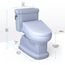 WASHLET+ Eco Guinevere Elongated 1.28 GPF Universal Height Toilet with C5 Bidet Seat, Cotton White - MW9743084CEFG#01