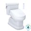 WASHLET+ Eco Guinevere Elongated 1.28 GPF Universal Height Toilet with C5 Bidet Seat, Cotton White - MW9743084CEFG#01