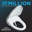 Washlet S350e Electronic Bidet Toilet Seat With Auto Open And Close And EWATER+ Cleansing, Round, Cotton White - SW583#01