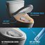 Washlet S350e Electronic Bidet Toilet Seat With Auto Open And Close And EWATER+ Cleansing, Round, Cotton White - SW583#01