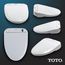 Washlet S350e Electronic Bidet Toilet Seat With Auto Open And Close And EWATER+ Cleansing, Round, Cotton White - SW583#01