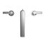 GS 2 Handle Deck mount Roman Tub Filler Trim, Polished Chrome