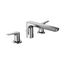 GS 2 Handle Deck mount Roman Tub Filler Trim, Polished Chrome