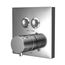 Square Thermostatic Mixing Valve with 2 Function Shower Trim, Polished Chrome