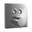 Square Thermostatic Mixing Valve with 2 Function Shower Trim, Polished Chrome