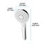G Series 1.75 GPM Single Spray 4" Round Handshower with COMFORT WAVE Technology, Brushed Nickel