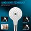 G Series 1.75 GPM Multifunction 4" Round Handshower with ACTIVE WAVE, COMFORT WAVE, and WARM SPA, Brushed Nickel