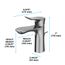 GO 1.2 GPM 1 Handle Bathroom Sink Faucet with COMFORT GLIDE Technology and Drain Assembly (Polished Chrome) - TLG01301U-CP