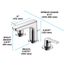 GS Series 1.2 GPM 2 Handle Widespread Bathroom Sink Faucet with Drain Assembly (Polished Chrome) - TLG03201U-CP