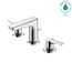 GS Series 1.2 GPM 2 Handle Widespread Bathroom Sink Faucet with Drain Assembly (Polished Chrome) - TLG03201U-CP
