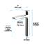 GS Series 1.2 GPM 1 Handle Bathroom Faucet for Semi-Vessel Sink with COMFORT GLIDE Technology and Drain Assembly (Polished Chrome) - TLG03303U-CP