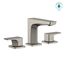 GE 1.2 GPM 2 Handle Widespread Bathroom Sink Faucet, Brushed Nickel - TLG07201U-BN