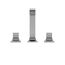 GC 1.2 GPM 2 Handle Widespread Bathroom Sink Faucet (Polished Chrome) - TLG08201U-CP