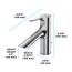 TLS01301U-CP LB Series 1.2 GPM 1 Handle Bathroom Sink Faucet with Drain Assembly (Polished Chrome)