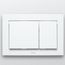 Push Plate - Rectangle White Plastic For In Wall Tank System