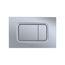 Dual Flush Rectangle Push Button Plate For Select Duofit In-wall Tank Unit, Matte Silver - YT920#MS