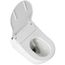 CT447CFGT60#01 RP D Shape Wall Hung Toilet Bowl, 1.28/0.9 GPF - Washlet+ Not Included (Cotton White)