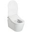 CT447CFGT60#01 RP D Shape Wall Hung Toilet Bowl, 1.28/0.9 GPF - Washlet+ Not Included (Cotton White)