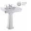 LPT530.8N#03 Promenade 8" Center Pedestal Lavatory Sink (Bone)