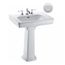 LPT530.8N#03 Promenade 8" Center Pedestal Lavatory Sink (Bone)