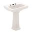 LPT532.8N#03 Promenade 8" Center 24" Pedestal Lavatory Sink (Bone)