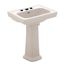 LPT532.8N#12 Promenade 8" Center 24" Pedestal Lavatory Sink (Sedonia Beige)