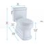 MS974224CEFG#12 Eco Guinevere 1-Piece Toilet 1.28 GPF Elongated Bowl (Sedona Beige)