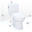 MW4544736CUFGA#01 Drake II 1.0 GPF w/ Washlet+ S7A & Autoflush, 1.0 GPF (Cotton White)