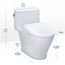 MW6424736CUFGA#01 1-Piece Nexus 1.0 GPF w/ Washlet+ S7A & Autoflush, 1.0 GPF (Cotton White)