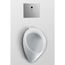 UT104EV#01 Commercial Washout Urinal w/ Back Spud (Cotton White)