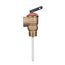 T&P Relief Valve, MNPT x FNPT, 4" Probe, Set at 150