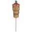 T&P Relief Valve, MNPT x FNPT, 4" Probe, Set at 175