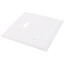 2-Gang Combination Wall Plate, 1 Toggle & 1 Blank - White