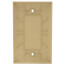 1-Gang Blank Wall Plate, Box Mounted - Ivory