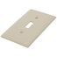 1-Gang Toggle Switch Wall Plate - Ivory