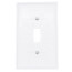 1-Gang Toggle Switch Wall Plate - White