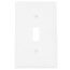 1-Gang Toggle Switch Wall Plate - White