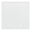 2-Gang Blank Wall Plate, Box Mount - White