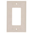 1-Gang Decorator Switch Wall Plate - Light Almond