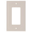 1-Gang Decorator Switch Wall Plate - Light Almond