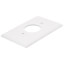 1-Gang Single Receptacle Opening Wall Plate - White