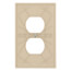 1-Gang Duplex Receptacle Wall Plate - Ivory